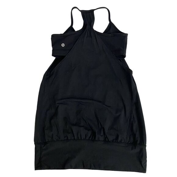 Lululemon Lot of 2 Tank Tops Black No Limits Tank & Run Energy Tank Gym Size 4-6 - Picture 3 of 10